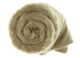 Decorative faux fur bedspread KARAKUM