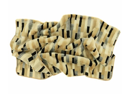 Decorative faux fur bedspread EGYPTIAN BEAUTY