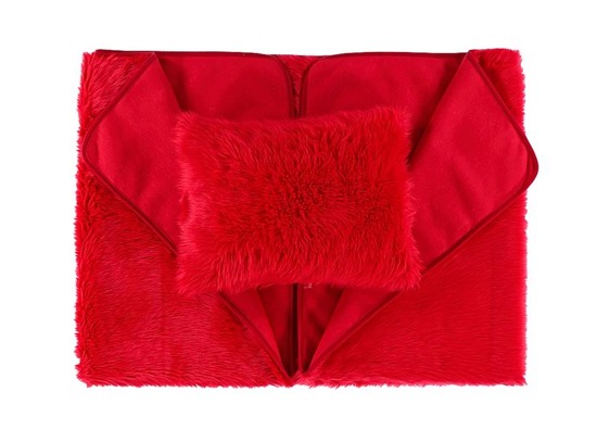 Decorative faux fur bedspread FIRE JAZZ