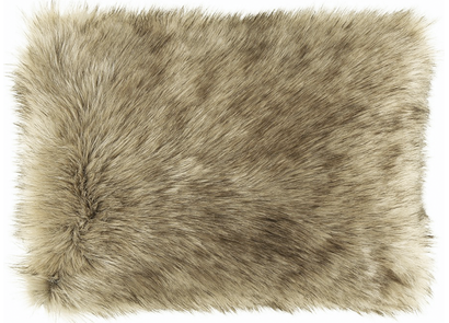 Decorative faux fur set GRANDE PINI beige
