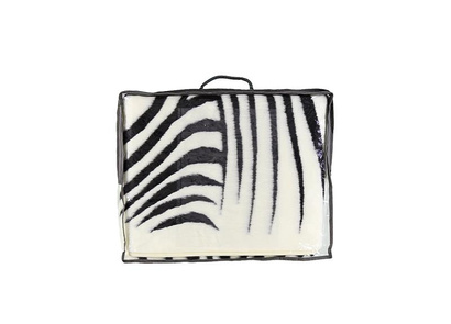 Narzuta dekoracyjna z futra ZEBRA